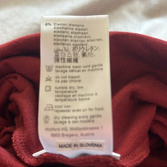 wolford burgundy bodysuit - Picture 9 of 13